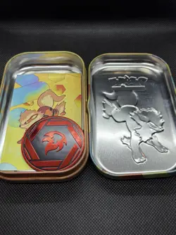 Pokemon TCG 151 Arcanine Mini Tin With Art Card and Coin - Image 3
