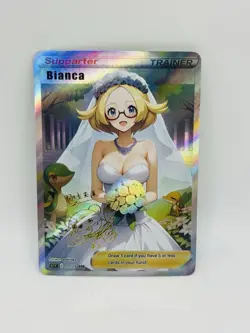 Pokemon Goddess Bianca Wedding Doujin DIY Kawaii Art Holo Card - Image 1