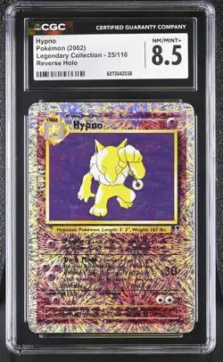 CGC 8.5 Hypno 2002 Legendary Collection 25/110 Reverse Holo Pokemon Card - Image 1