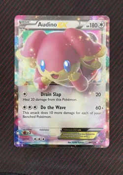 Pokemon TCG Audino Ex Fates Collide Holo Rare Card 84/124 LP - Image 1