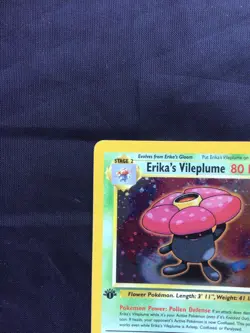 Pokemon Cards: Gym Heroes 1st Edition Rare Holo: Erika's Vileplume 5/132 - Image 3