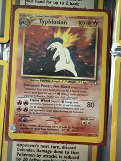 Pokemon Neo Genesis 2000 Typhlosion Holo Rare Card TCG 18/111 - Image 1