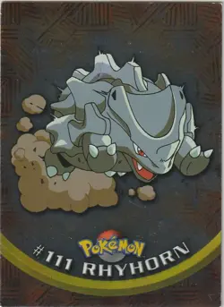 Pokemon Card - Rhyhorn #111 2000 Topps Chrome Series 2 Holo Foil - Image 1