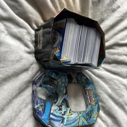Full Tin Of Pokemon Cards 300+ No Energy/Code Cards Mixed Age TCG Xmas Gift (1) - Image 3