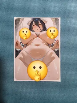 Spicy Waifu Card - Albedo- Goddess ACG Custom DIY Fan Art Card NSFW - Image 1