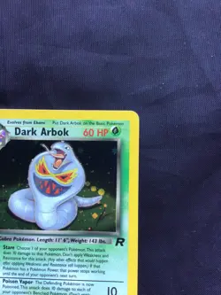 Pokemon Cards: Team Rocket 1st Edition Rare Holo: Dark Arbok 2/82 - Image 4