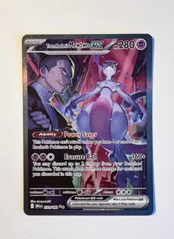 MINT Team Rocket's Mewtwo EX Destined Rivals Card 231/182 Pokemon TCG - Image 1