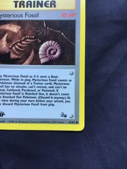 Pokemon Cards: Fossil 1st Edition Common: Mysterious Fossil 62/62 - Image 4