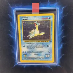 ⭐ Lapras 10/62 ⭐ Original Holo Rare Fossil Set Pokemon Card WOTC TCG 1999 - Image 1