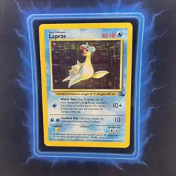⭐ Lapras 10/62 ⭐ Original Holo Rare Fossil Set Pokemon Card WOTC TCG 1999 - Image 2