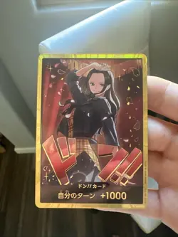 One Piece Japanese DON(EB03-C) Gold Frame DON !! Card Nico Robin - Near Mint - Image 1