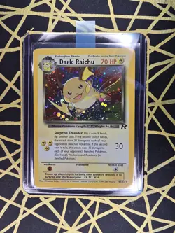 🔥 Dark Raichu 83/82 🔥 Original Holo Rare Team Rocket Set Pokemon Card WOTC TCG - Image 2