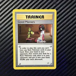 Trainer Good Manners 111/132 Pokemon TCG Pokemon Card (MYREF#4) - Image 1