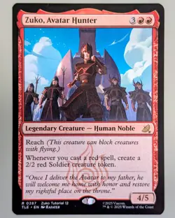 Zuko, Avatar Hunter - Avatar: The Last Airbender: Eternal #287 Rare - Mint - MtG - Image 1