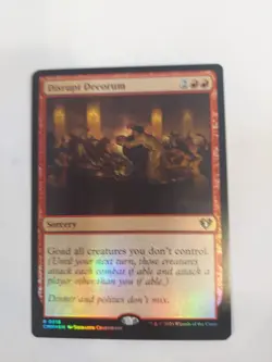 MTG Disrupt Decorum FOIL #215 Commander Masters Rare CMM NM/M - Image 1