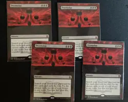 Doomsday (Masters 25 MTG) ALTERED playset of four (4) Extended Art! - Image 1