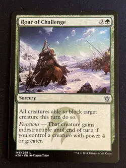 1x Roar of Challenge (145) Khans of Tarkir LP MTG Magic the Gatheirng x1 MKE - Image 1
