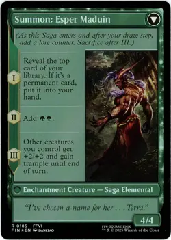 Esper Origins / Summon: Esper Maduin - 0185 - Foil - Final Fantasy MTG - Image 2