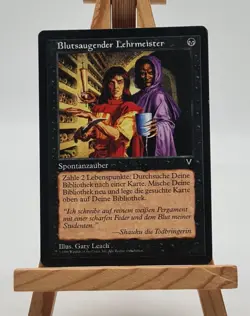 Blutsaugender Lehrmeister Visionen Magic Karte MTG deutsch (Vampiric Tutor) - Image 1
