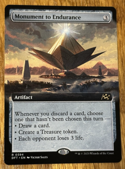MTG Aetherdrift, Monument to Endurance - Borderless - Image 1