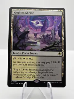 MTG Edge Of Eternities Godless Shrine Rare 254 Near Mint - Image 3