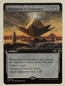 Monument to Endurance Extended Art - Aetherdrift MTG Magic the Gathering - Image 1
