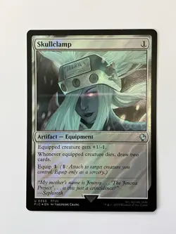 1x Skullclamp 0355 FFVII, Surge Foil, Final Fantasy, Magic MTG NM - Image 1