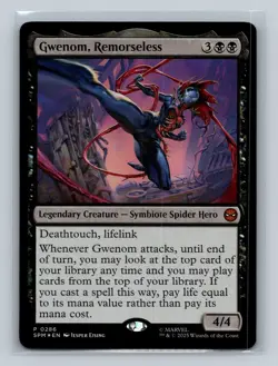 MTG - Gwenom, Remorseless - 286 - Marvel's Spider-Man - - Promo - NM - Image 1