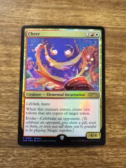 Cheer MTG 2025 Holiday Promo card - Image 1
