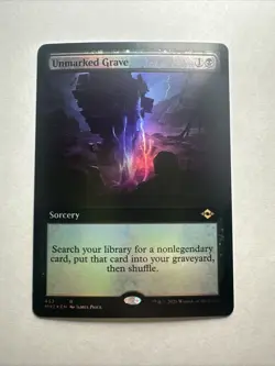Unmarked Grave - MH2 453 - Extended Art Foil Lightly Played - Image 1