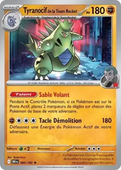 Carte Pokemon [FR] Tyranocif de la Team Rocket 96/182 Holo - EV10 - Image 1