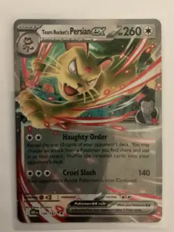 Pokemon Scarlet & Violet Team Rocket's Persian ex 150/182 Destined Rivals - Image 1