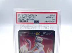 Mewtwo EX 062/059 PSA 10 XY Red Flash Full Art 2015 Pokemon Mewtu Gem Mint - Image 2
