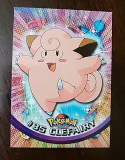 LP! Clefairy #35 Topps Series 1 Blue Logo Pokemon TCG TV AnimationEdition - Image 1