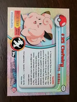 LP! Clefairy #35 Topps Series 1 Blue Logo Pokemon TCG TV AnimationEdition - Image 2