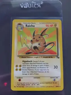 Pokemon TCG Raichu Fossil 29 Regular Unlimited Rare - Image 1