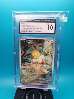 Eevee Black Star Promo 173 CGC 10 Pokemon TCG - Prismatic Evolutions ETB Promo - Image 1