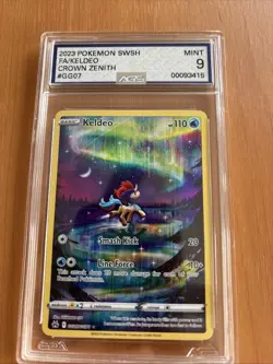 2023 POKEMON SWSH FA/KELDEO CROWN ZENITH GG07/GG70 AGS 9 - Image 1
