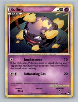 Pokemon TCG Koffing 60/95 Call of Legends Normal LP - Image 1
