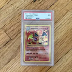 2016 POKEMON XY EVOLUTIONS 11/108 CHARIZARD HOLO PSA 7 - Image 1