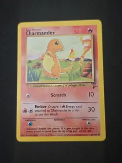 Charmander 069/130 Base Set 2 Regular WOTC Vintage Pokemon TCG Lightly Played - Image 1