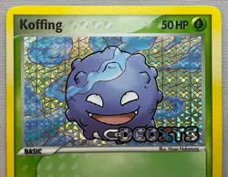 Pokemon Koffing #62/107 Reverse Holo Common - 2005 EX Deoxys - NM to MT Cond. - Image 3