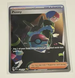 Pokemon Paldean Fates Penny 239/091 SV PAF EN Full Art NM - Image 1