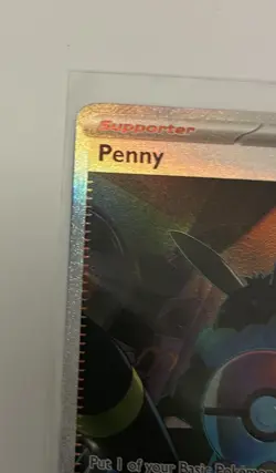 Pokemon Paldean Fates Penny 239/091 SV PAF EN Full Art NM - Image 4