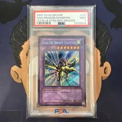 PSA 9 MINT 2002 YU-GI-Oh! Blue Eyes White Dragon GAIA THE DRAGON CHAMPION #125 - Image 2