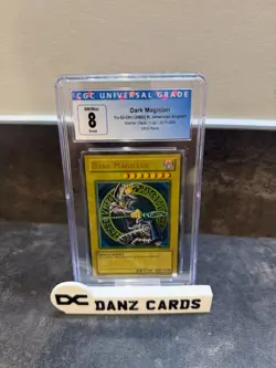 2002 Yu-Gi-Oh! Dark Magician SDY-006 AE Ultra Rare CGC 8 - Image 1