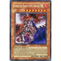 Yu-Gi-Oh! Horus the Black Flame Dragon LV8 EEN-ENSE1 Secret Rare - Image 1