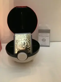 1999 Pokemon Jigglypuff 23K Gold Plated Trading Card and Ball - Image 2