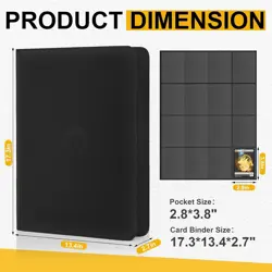 1024 Pocket Trading Card Binder Compatible with Pokemon TCG MTG Baseball Spor... - Image 2