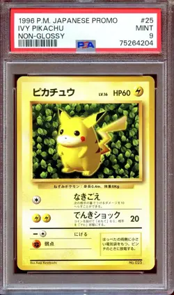 PSA 9 Pikachu #25 Non Glossy Promo "How to Play Pokemon" Japanese Pokemon Card - Image 1